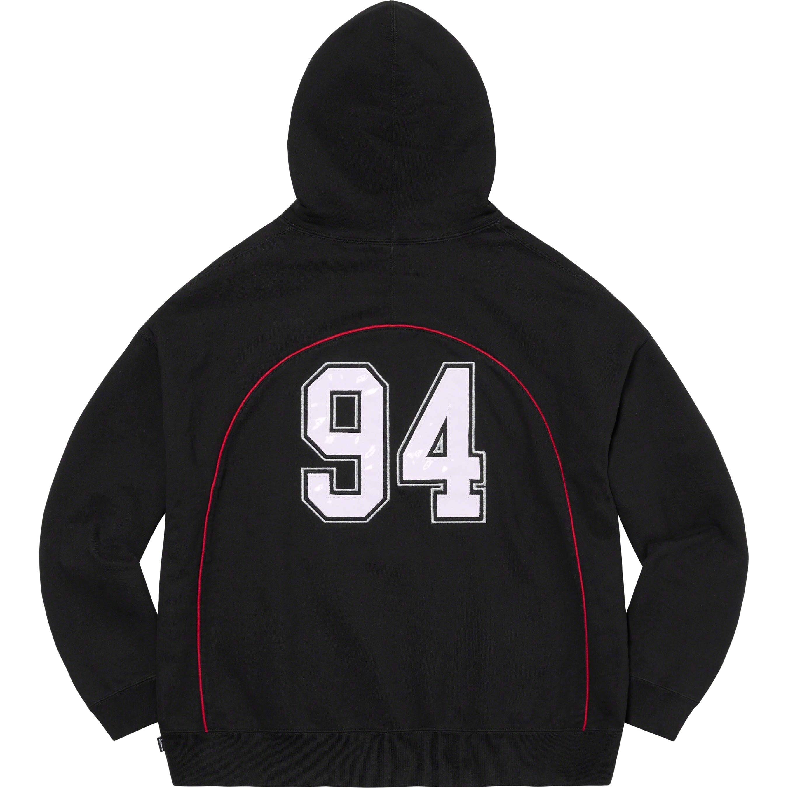 Boxy Piping Arc Hooded Sweatshirt view 5